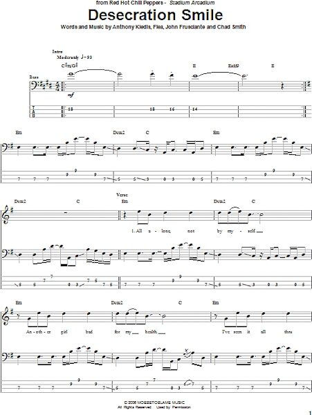 open zoom image for Desecration Smile - Bass Tab, New, Main