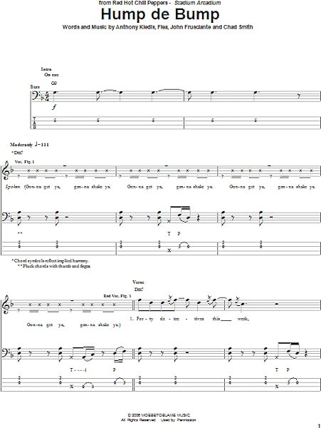 open zoom image for Hump De Bump - Bass Tab, New, Main