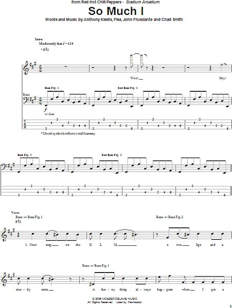 open zoom image for So Much I - Bass Tab, New, Main