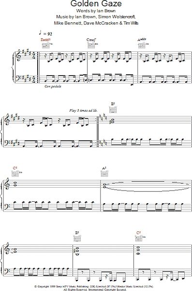 open zoom image for Golden Gaze - Piano/Vocal/Guitar, New, Main