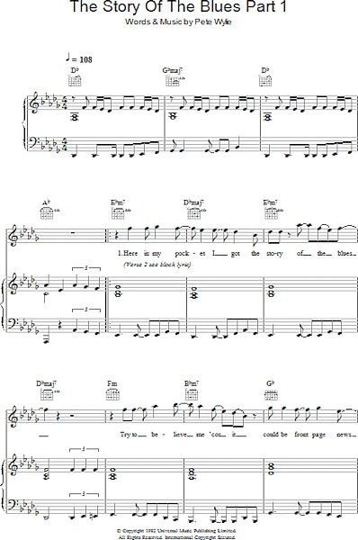 open zoom image for The Story Of The Blues Part 1 - Piano/Vocal/Guitar, New, Main