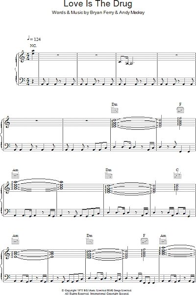 open zoom image for Love Is The Drug - Piano/Vocal/Guitar, New, Main