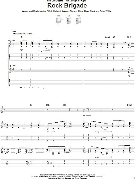 open zoom image for Rock Brigade - Guitar TAB, New, Main