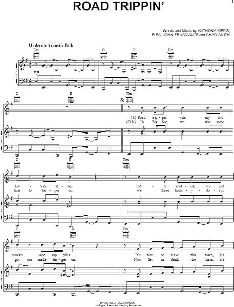 open zoom image for Road Trippin' - Piano/Vocal/Guitar, New, Main