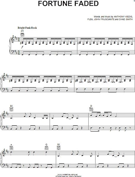 open zoom image for Fortune Faded - Piano/Vocal/Guitar, New, Main