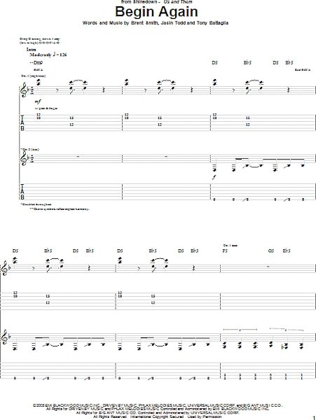 open zoom image for Begin Again - Guitar TAB, New, Main