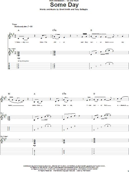 open zoom image for Some Day - Guitar TAB, New, Main