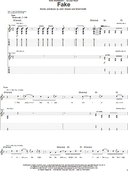 open zoom image for Fake - Guitar TAB, New, Main