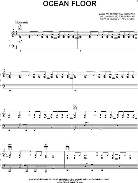 open zoom image for Ocean Floor - Piano/Vocal/Guitar, New, Main