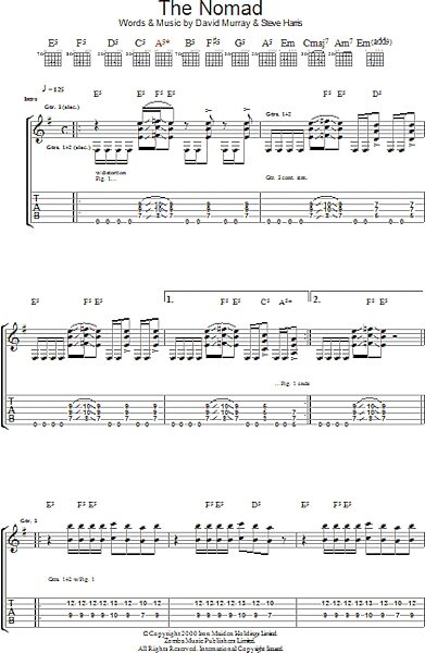 open zoom image for The Nomad - Guitar TAB, New, Main