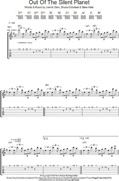 open zoom image for Out Of The Silent Planet - Guitar TAB, New, Main