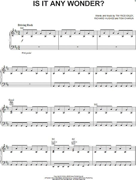 open zoom image for Is It Any Wonder? - Piano/Vocal/Guitar, New, Main