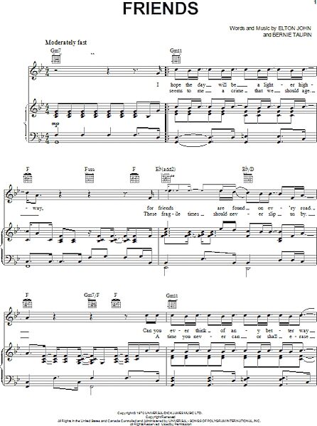 open zoom image for Friends - Piano/Vocal/Guitar, New, Main