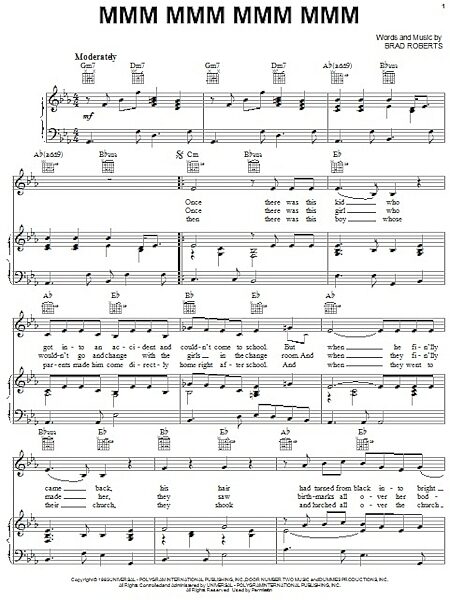 open zoom image for Mmm Mmm Mmm Mmm - Piano/Vocal/Guitar, New, Main