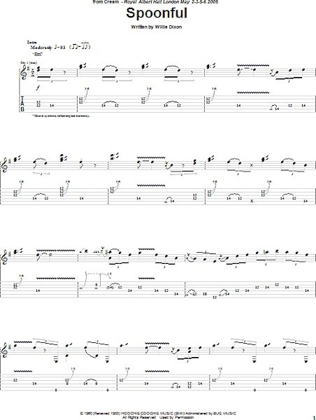 open zoom image for Spoonful - Guitar TAB, New, Main