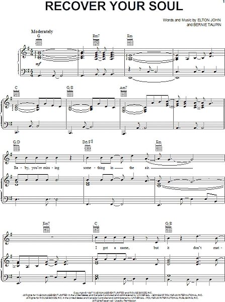 open zoom image for Recover Your Soul - Piano/Vocal/Guitar, New, Main