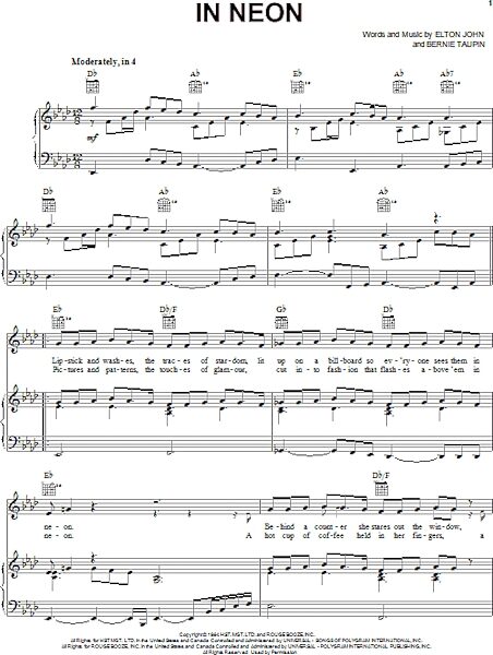 open zoom image for In Neon - Piano/Vocal/Guitar, New, Main