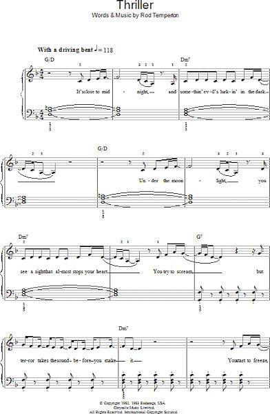 open zoom image for Thriller - Piano/Vocal/Guitar, New, Main