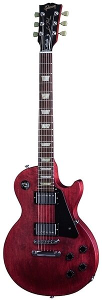 open zoom image for Gibson 2016 Les Paul Studio Faded T Electric Guitar (with Gig Bag), Worn Cherry