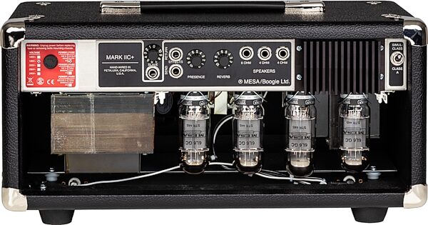 open zoom image for Mesa/Boogie Mark IIC+ Tube Amplifier Head (75 Watts), New, Action Position Back