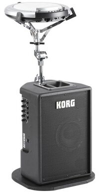 open zoom image for Korg MMA130 Mobile Monitor Amplifier, In Use with Optional WaveDrum