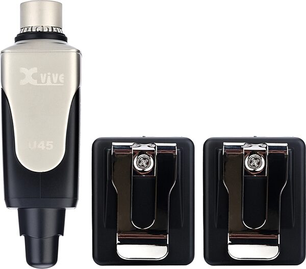 open zoom image for Xvive U45R2 5.8 GHz Digital Wireless Dual Receiver In-Ear Monitor System, Black, Action Position Back