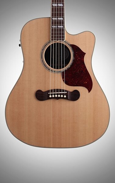 open zoom image for Gibson Songwriter Deluxe Studio EC Acoustic-Electric Guitar (with Case), Body Straight Front