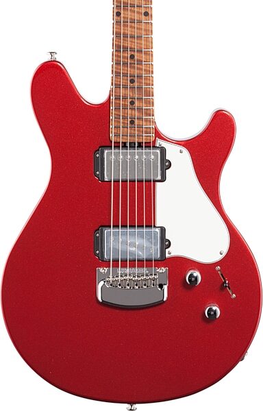 open zoom image for Ernie Ball Music Man Valentine Tremolo Electric Guitar (with Case), Body Straight Front