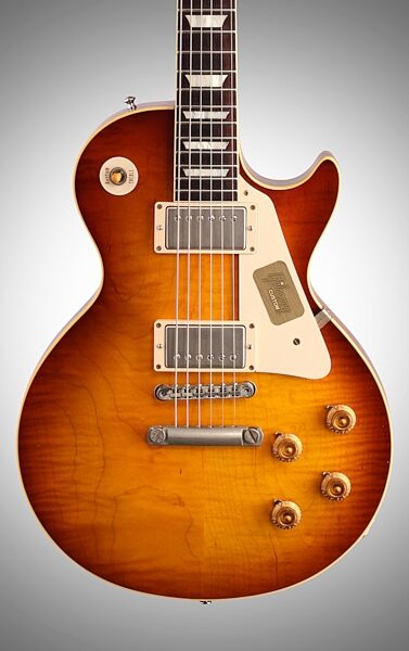 open zoom image for Gibson Custom Shop 1958 Les Paul Plaintop VOS 2013 Electric Guitar, Body Straight Front