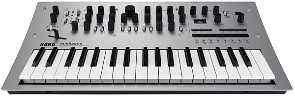 open zoom image for Korg Minilogue Analog Polyphonic Synthesizer, 37-Key, Silver, Main