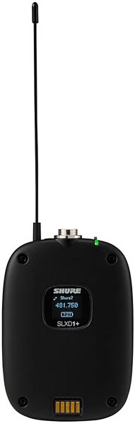 open zoom image for Shure SLXD124+/85M Single-Channel Combo Wireless System with SM58 Handheld Mic and WL185m Lavalier Mic, Band G57 (470 - 608 MHz), Open Box (Very Good), Bodypack