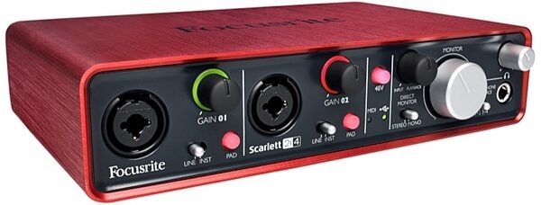open zoom image for Focusrite Scarlett 2i4 USB Audio Interface, Angle