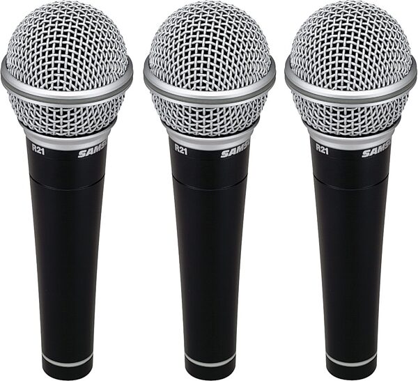 open zoom image for Samson R21 Vocal/Instrument Microphones (3-Pack), 3-Pack, with Case, Main