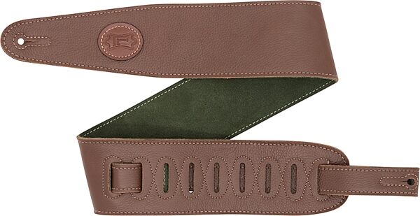 open zoom image for Levy's MGS44ST3 3-Inch Garment Leather Strap, Brown Green, Action Position Back