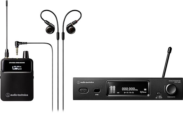 open zoom image for Audio-Technica ATW-3255 3000 Series Wireless In-Ear Monitor System, Band DF2 (470 - 608 MHz), Action Position Front