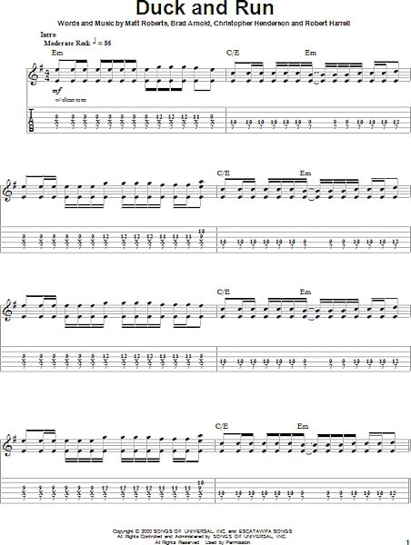 open zoom image for Duck And Run - Guitar Tab Play-Along, New, Main
