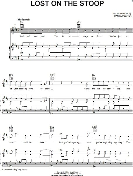 open zoom image for Lost On The Stoop - Piano/Vocal/Guitar, New, Main