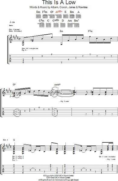 open zoom image for This Is A Low - Guitar TAB, New, Main