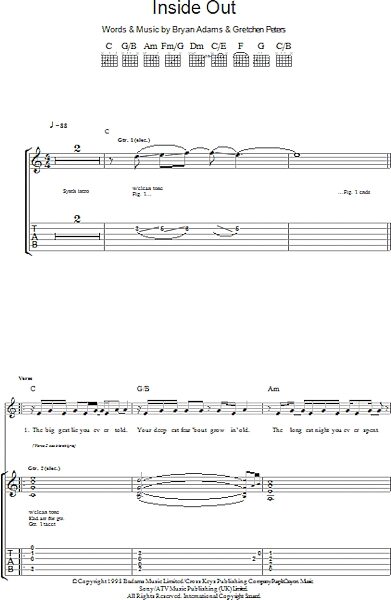 open zoom image for Inside Out - Guitar TAB, New, Main