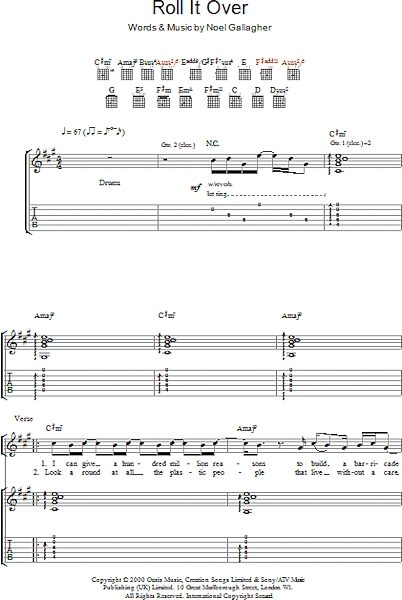 open zoom image for Roll It Over - Guitar TAB, New, Main