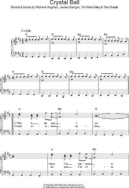 open zoom image for Crystal Ball - Piano/Vocal/Guitar, New, Main