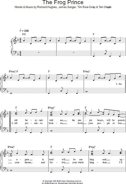 open zoom image for The Frog Prince - Piano/Vocal/Guitar, New, Main