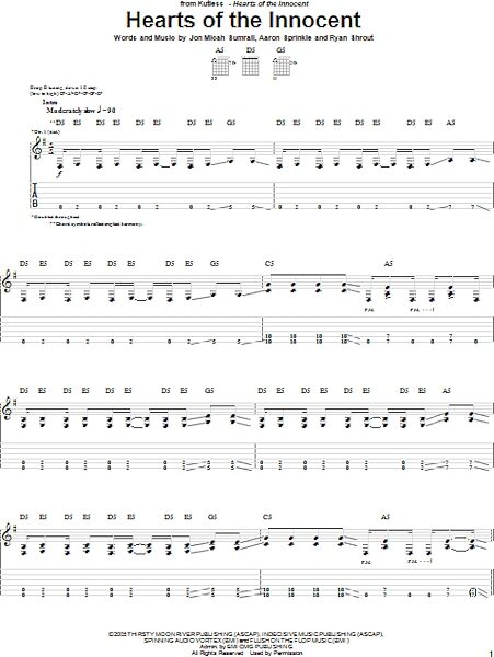 open zoom image for Hearts Of The Innocent - Guitar TAB, New, Main