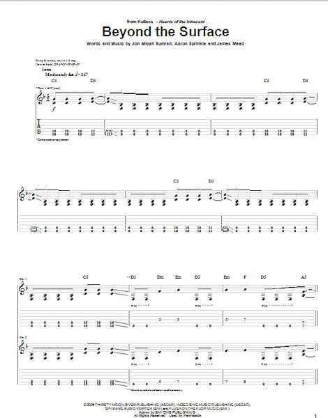 open zoom image for Beyond The Surface - Guitar TAB, New, Main
