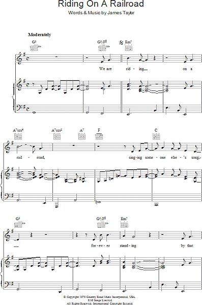 open zoom image for Riding On A Railroad - Piano/Vocal/Guitar, New, Main