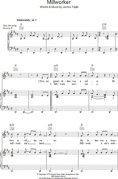 open zoom image for Millworker - Piano/Vocal/Guitar, New, Main