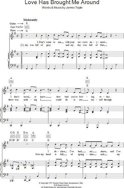 open zoom image for Love Has Brought Me Around - Piano/Vocal/Guitar, New, Main