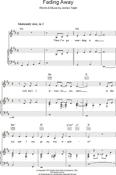 open zoom image for Fading Away - Piano/Vocal/Guitar, New, Main