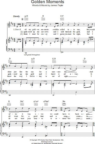 open zoom image for Golden Moments - Piano/Vocal/Guitar, New, Main