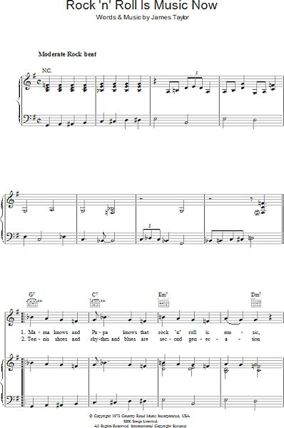 open zoom image for Rock 'N' Roll Is Music Now - Piano/Vocal/Guitar, New, Main